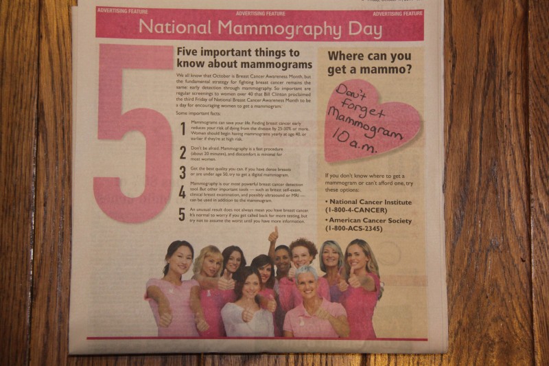 National Mammography Day (乳房X線検査の日)